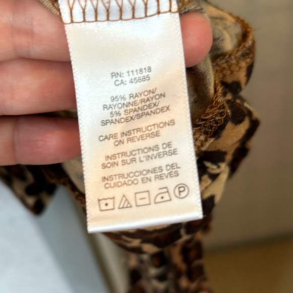 Michael Kors animal print halter sleeveless top - Picture 5 of 6